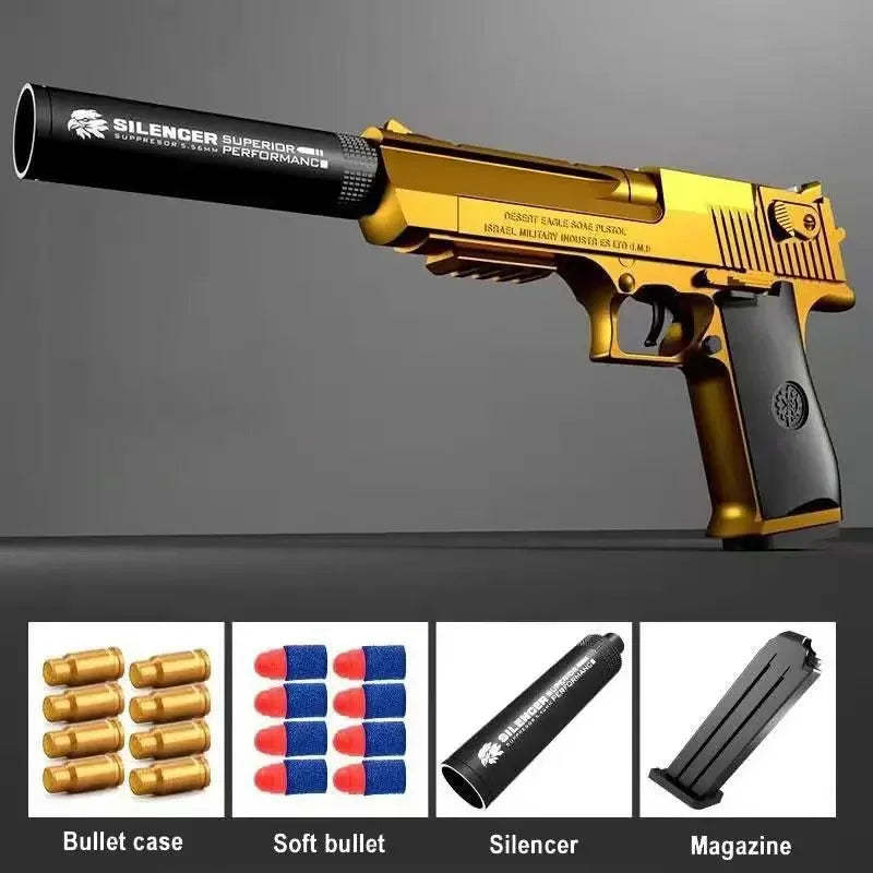 New Plastic EVA Foam Darts Bullets Gun Aim Train Handgun Air Gun Sniper LKCJ