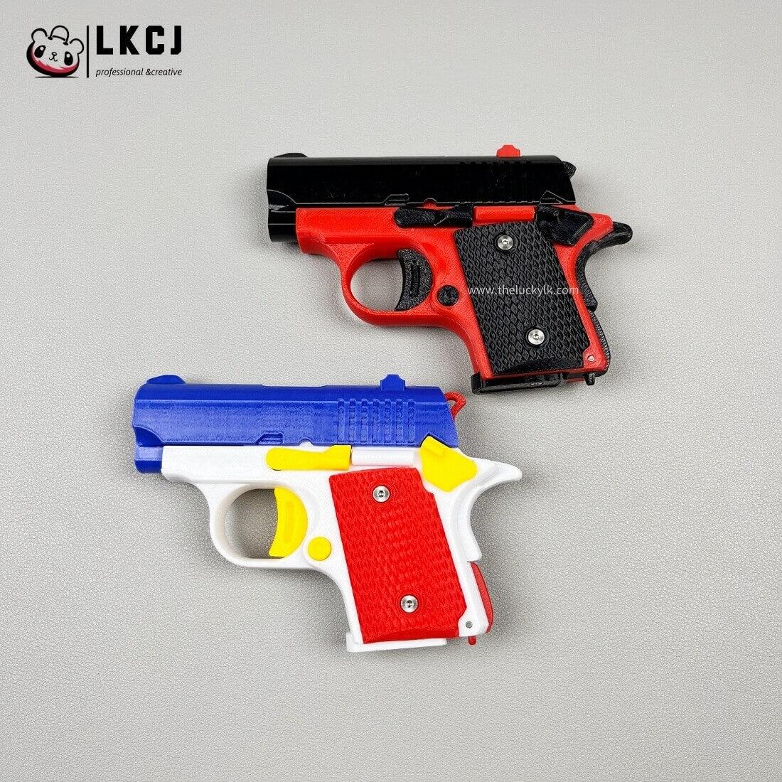 Real 3D Printed Mini 1911 Decompression Model Keychain, Non-launchable LKCJ