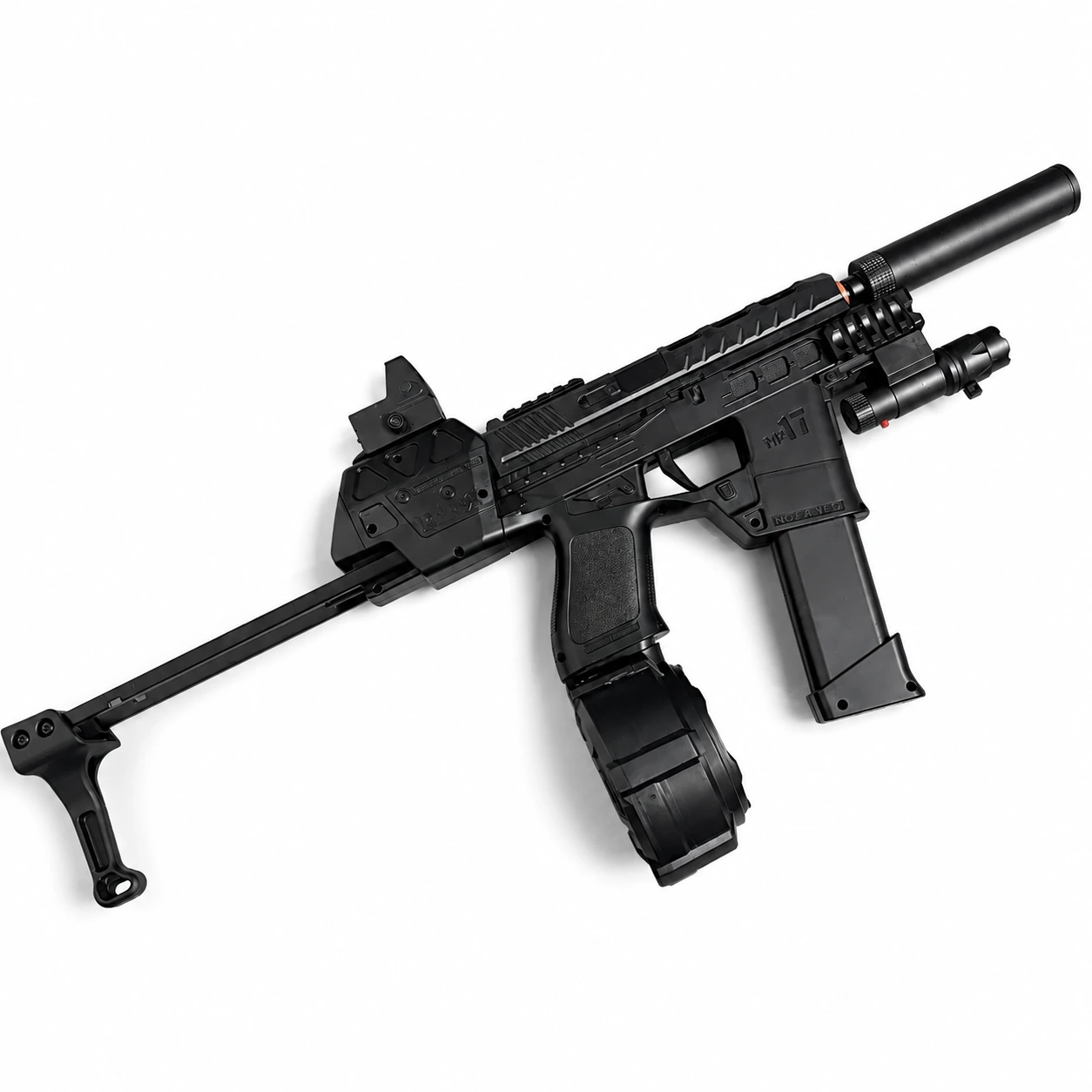 Mp17 Gel Blaster With Metal Stock, Metal Rail