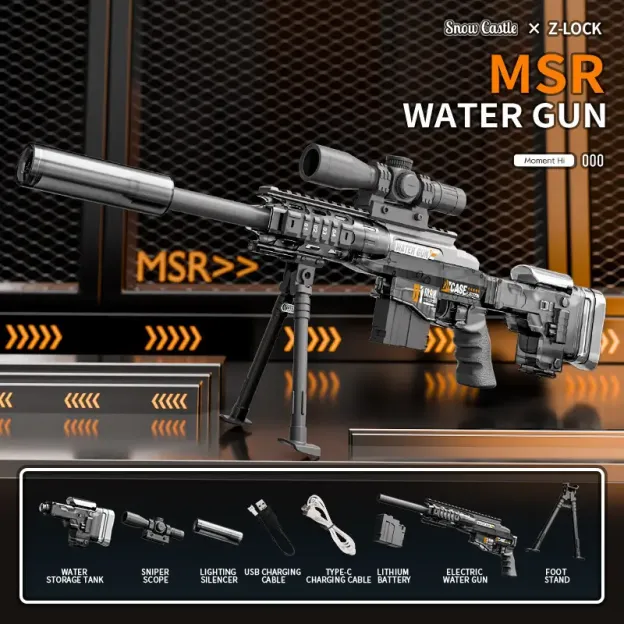 MSR Sniper Water Gun With An LED Tracer