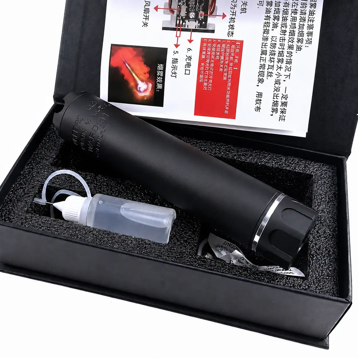 Smoke Wolf 14mm CCW Muzzle Silencer for Gel Blasters & Airsoft Guns