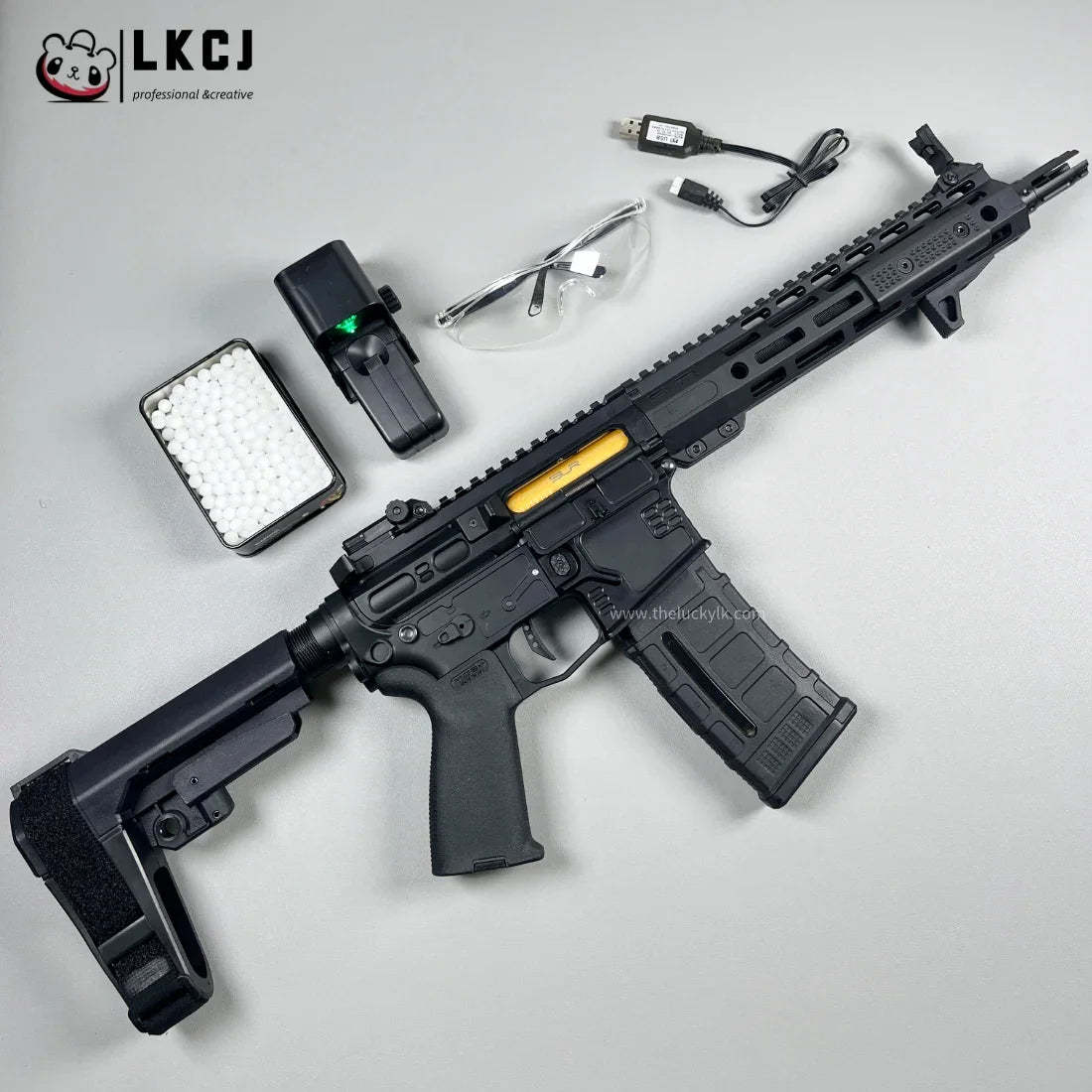New SLR Precision Shooting Gel Blaster Fast Mode 11.1V Battery Recommended Age 18+ LKCJ