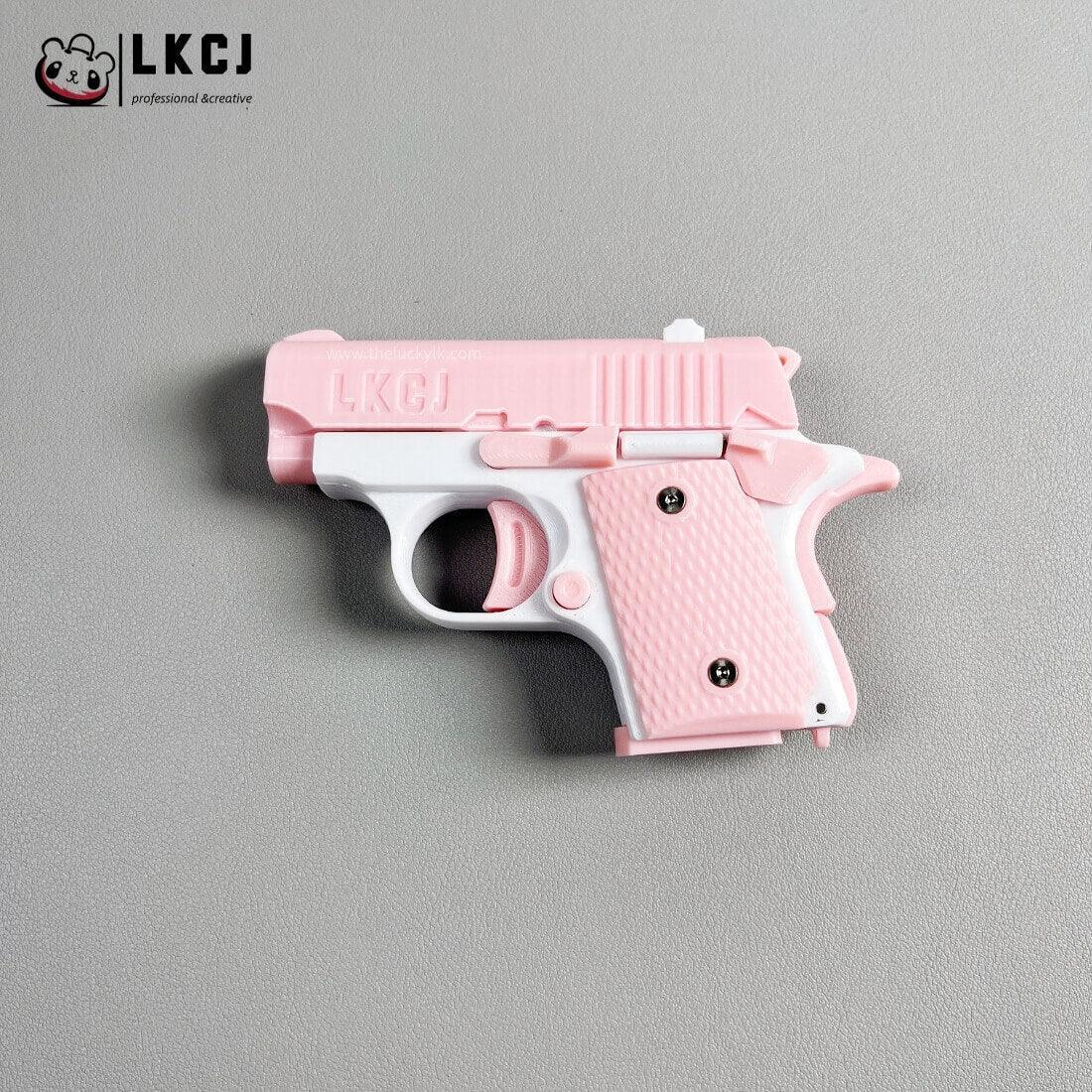 Real 3D Printed Mini 1911 Decompression Model Keychain, Non-launchable LKCJ