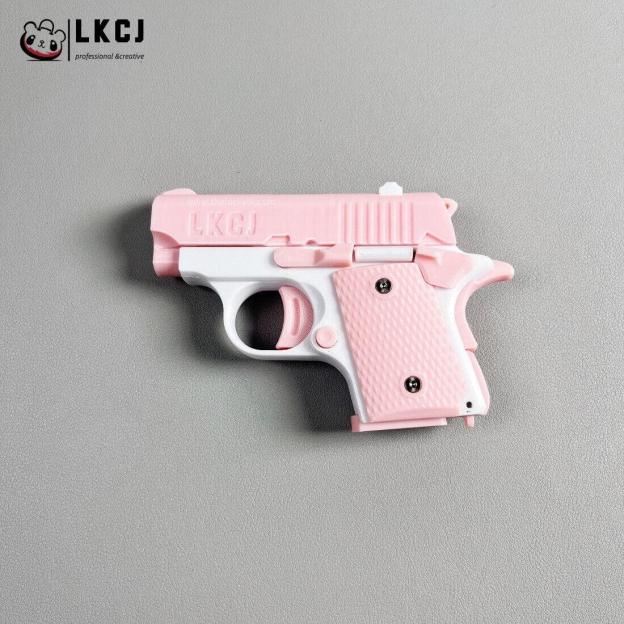 Real 3D Printed Mini 1911 Decompression Model Keychain, Non-launchable LKCJ