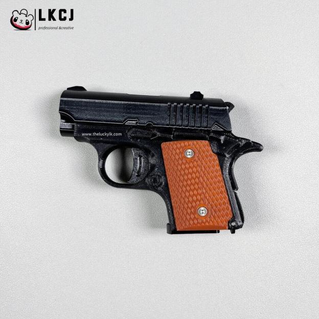 Real 3D Printed Mini 1911 Decompression Model Keychain, Non-launchable LKCJ