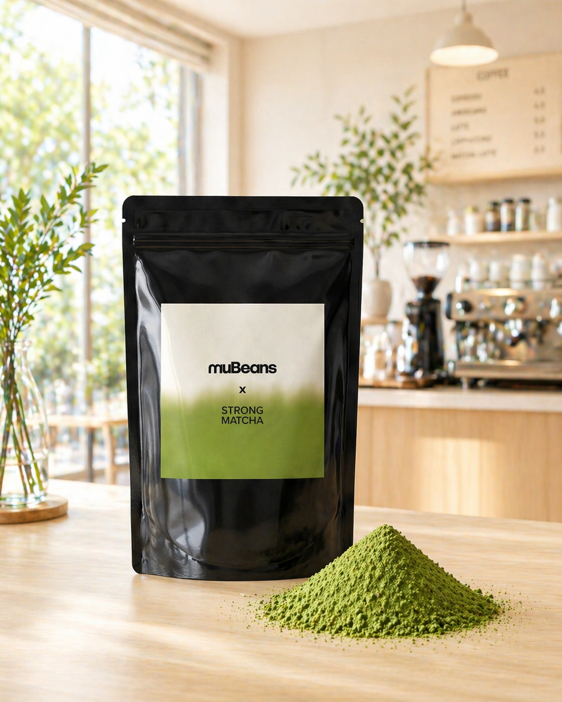 muBeans Strong Matcha powder