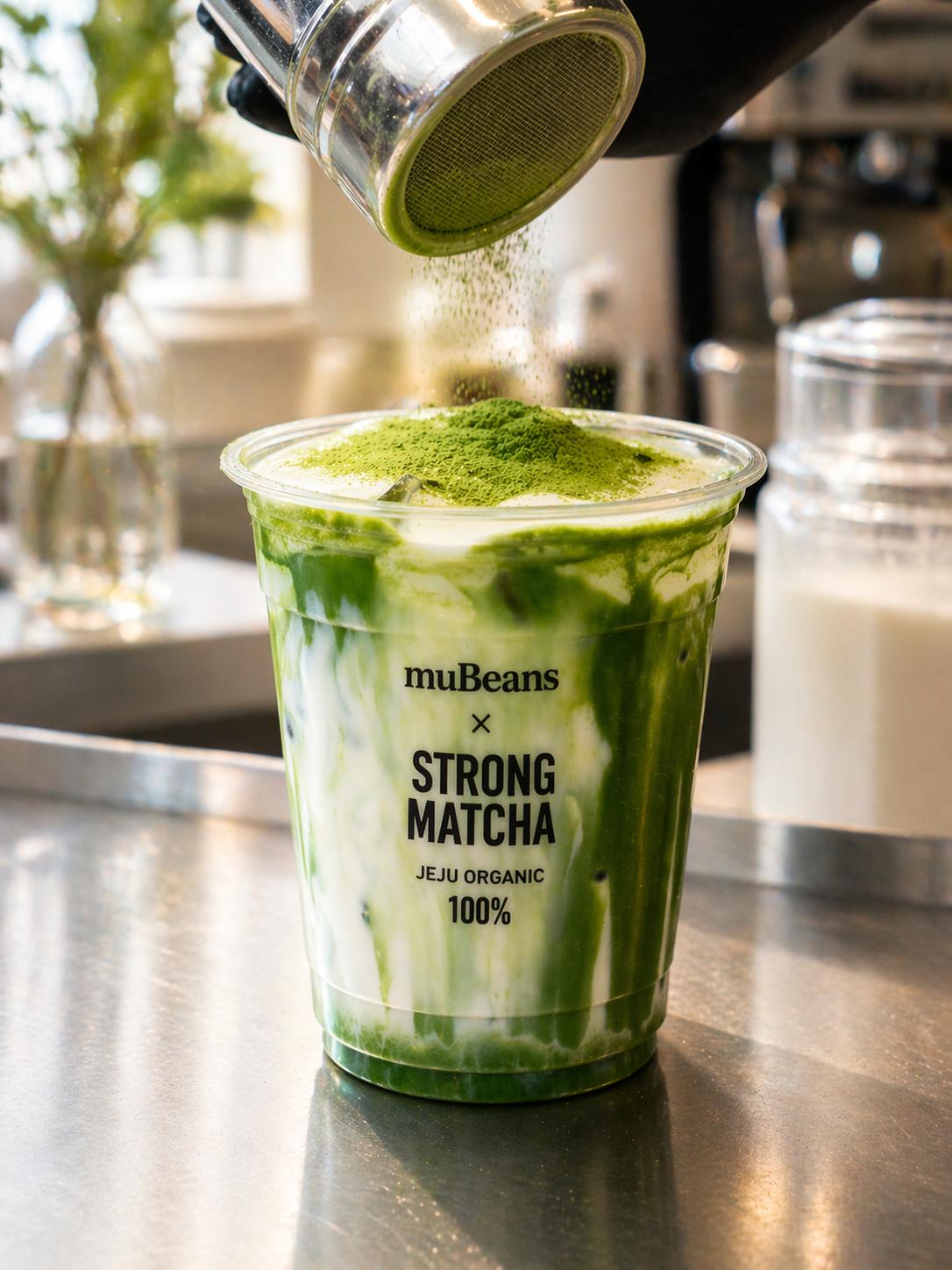 muBeans Strong Matcha powder