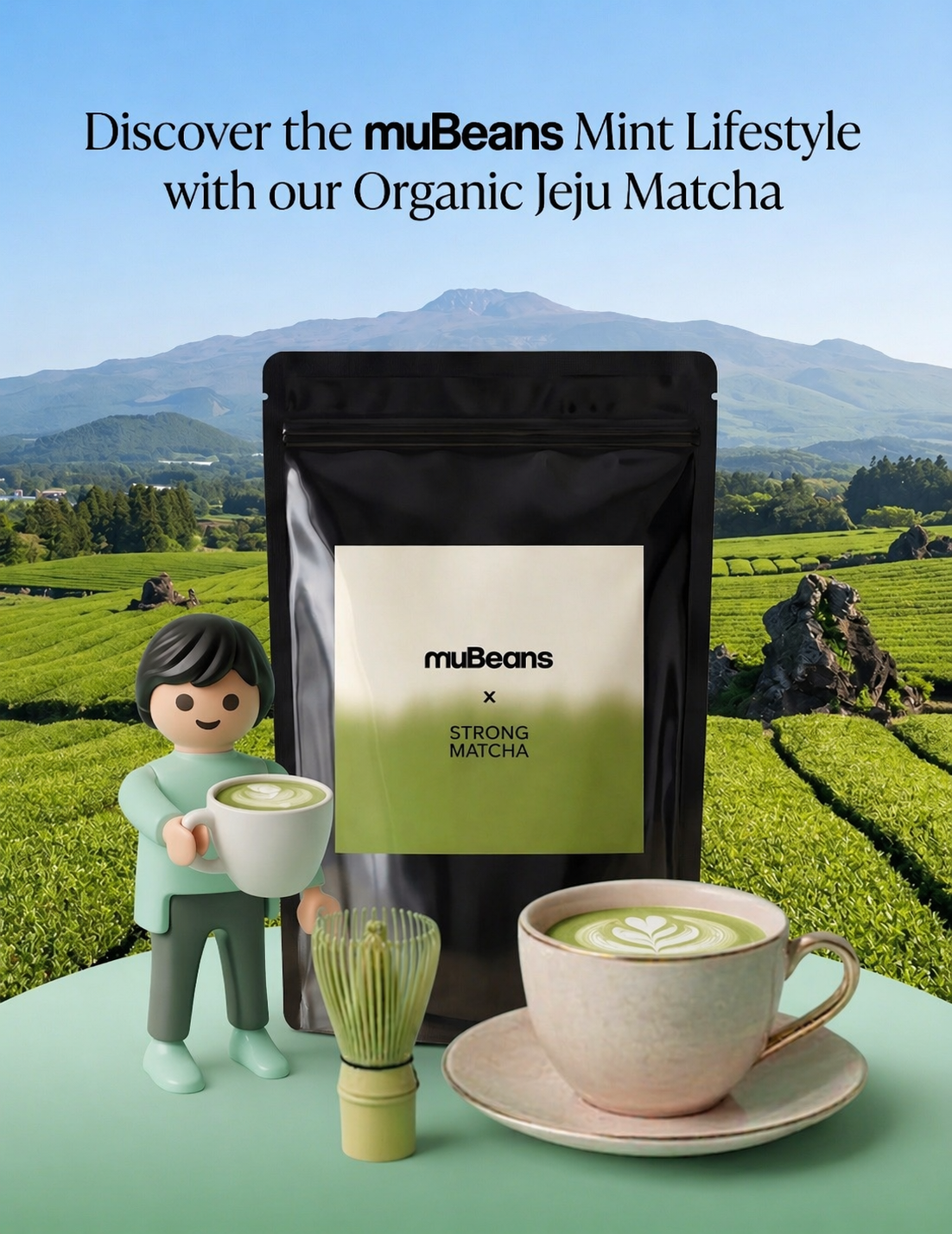 muBeans Strong Matcha powder