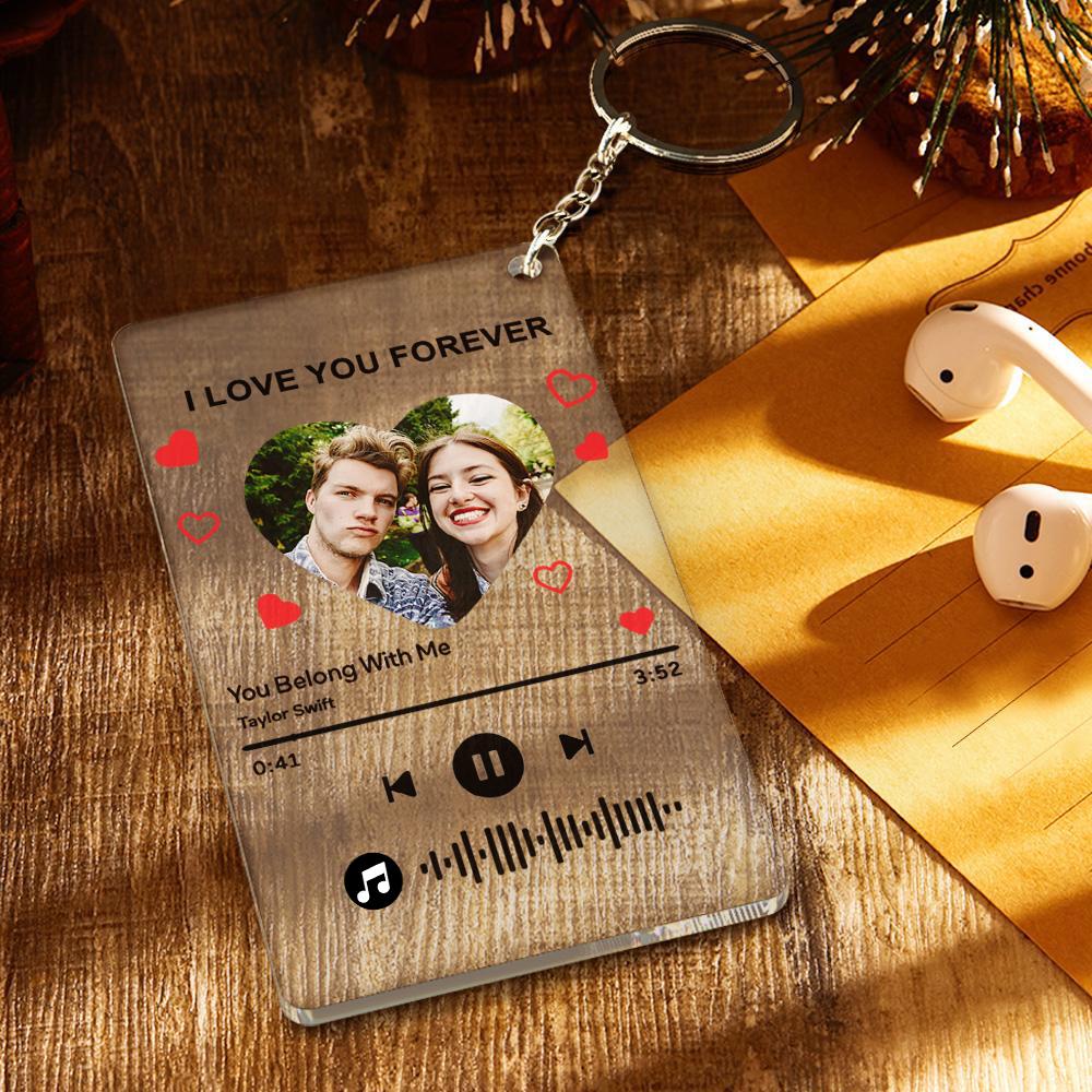 Custom Photo Music Plaque – Personalized Acrylic Song Frame with Scannable Code | MySpotifyGlass