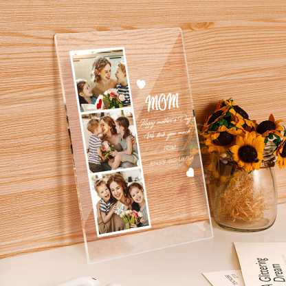 Personalized Photo Night Light for Mom – Custom Picture & Name LED Lamp, Emotional Mother’s Day Gift, Bedroom Decor Light