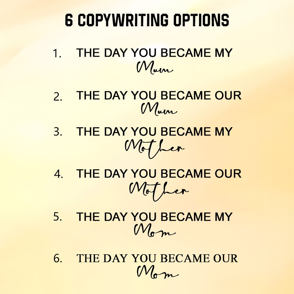 Personalized “The Day You Became My Mom” Photo Puzzle Frame – Custom Mother’s Day Gift, Emotional Keepsake Picture Frame