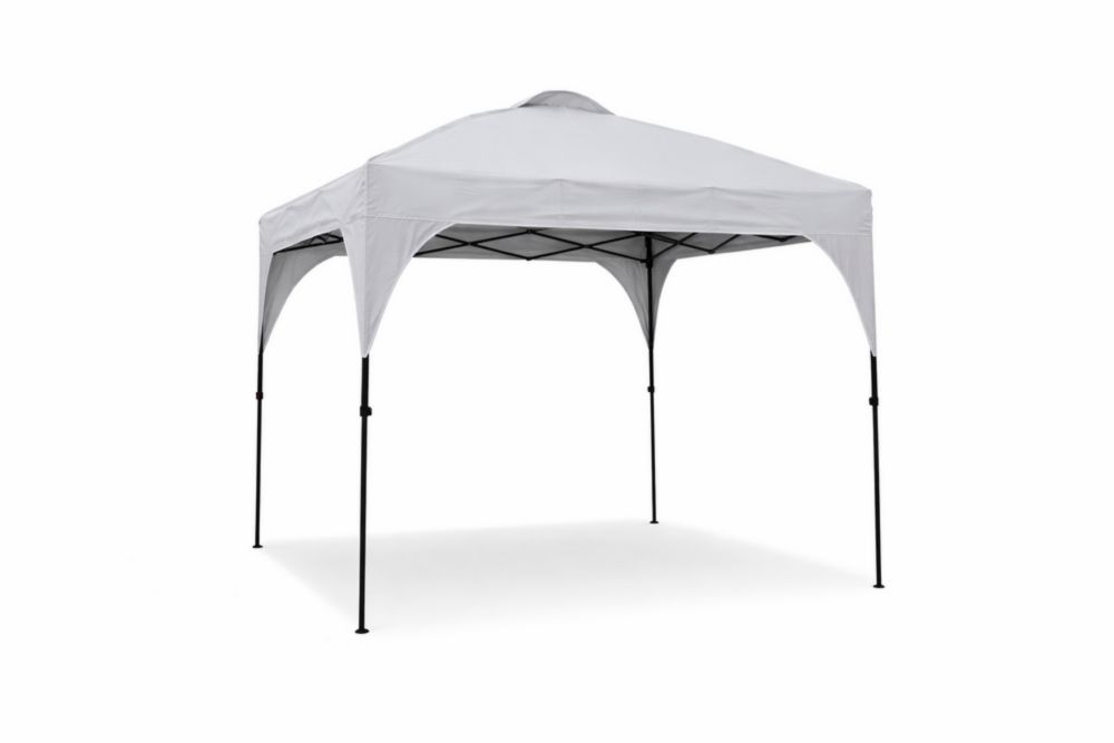 Tente pliante tissu polyester structure acier Gris