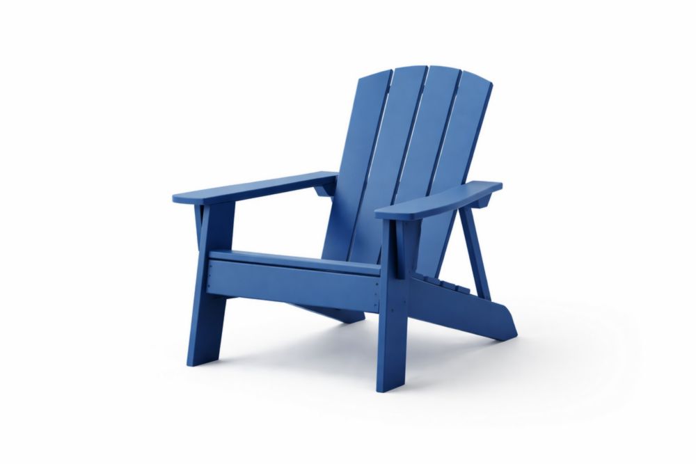 Chaise Adirondack en plastique bleu-Silavino