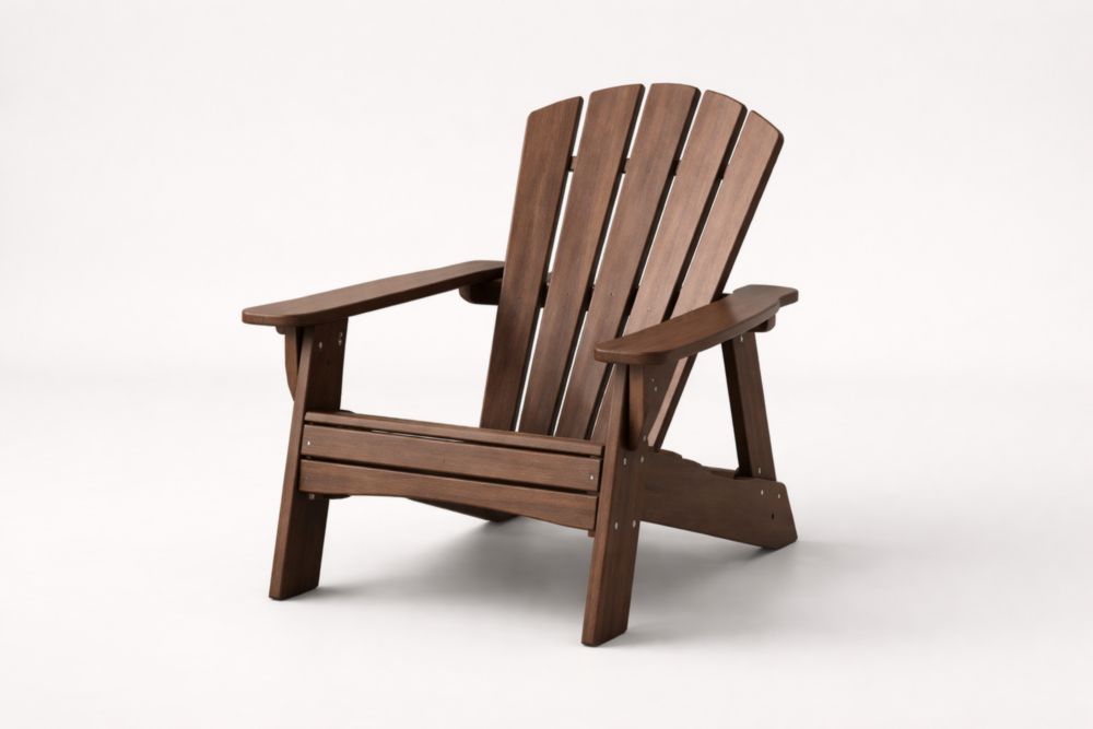 Chaise Adirondack en Bois D'acacia Massif Marron-Silavino