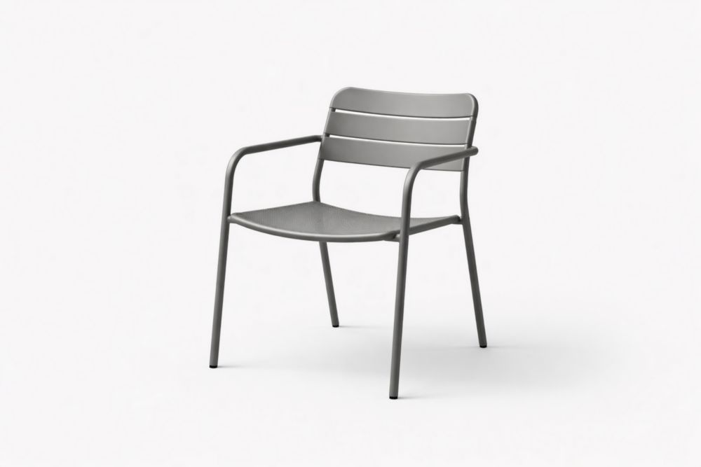 Chaise en Aluminium Gris-Silavino