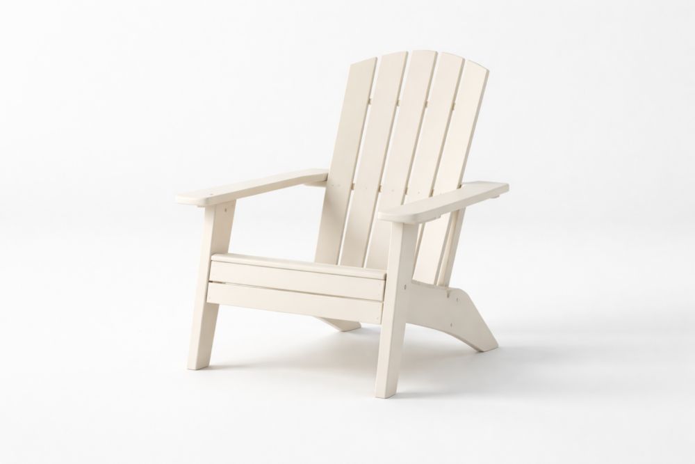 Chaise Adirondack Bois Massif Crème-Silavino