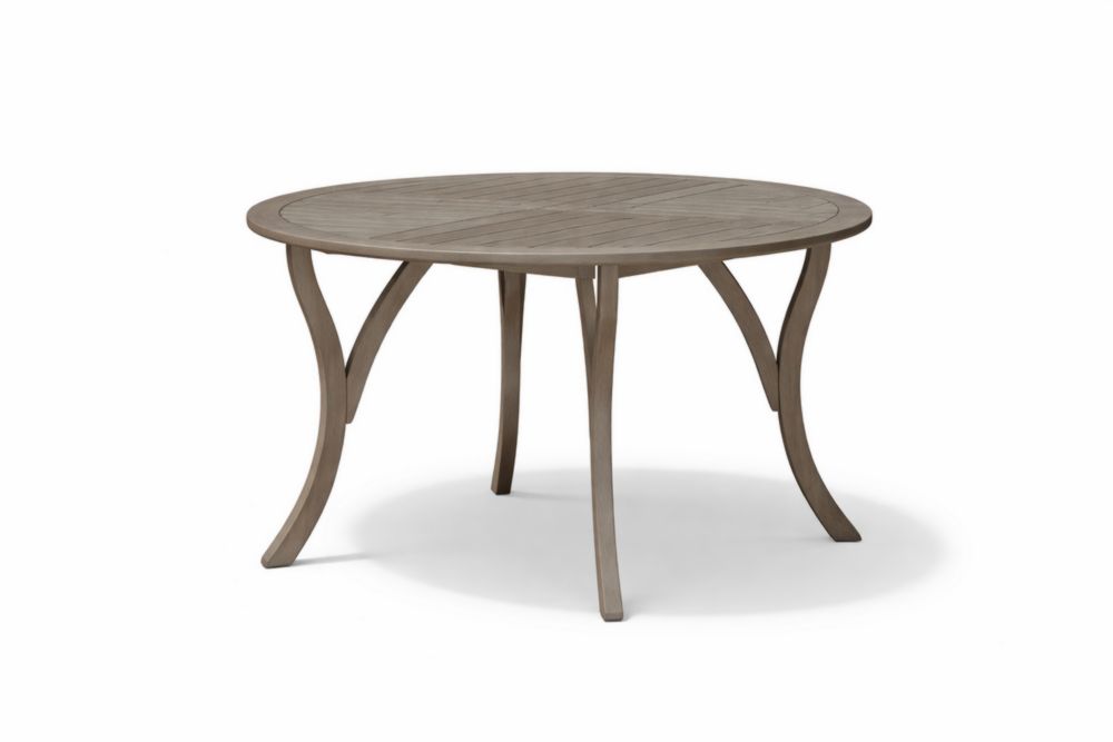 Table ronde en bois massif  marron