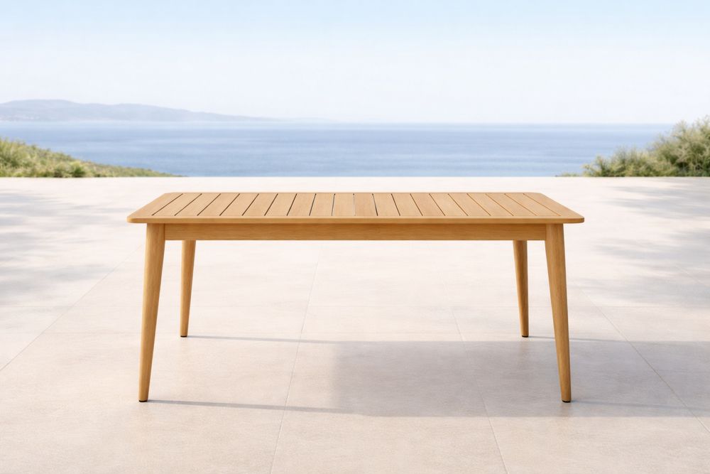 Table de jardin en bois 180x90×75cm