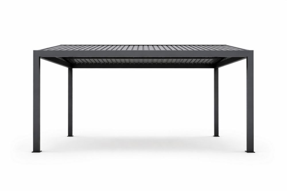 Pergola en aluminium Gris Anthracite 3x3m(L x l)