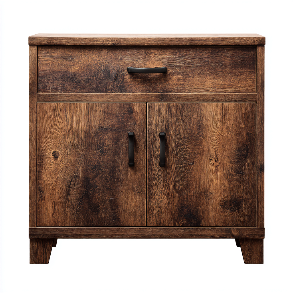 Schuhschrank Holz 60x35x90 cm - Dunkelbraun - Modernes Design-Denuploft