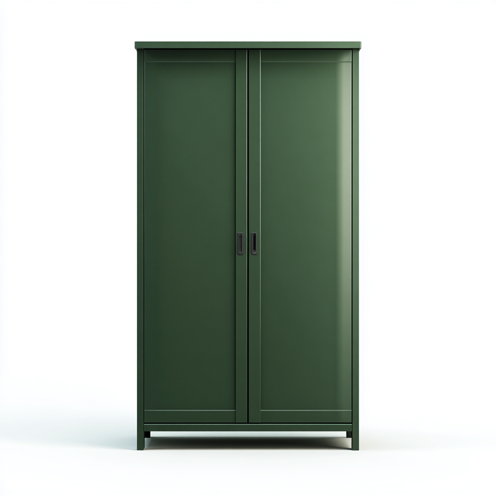 Kleiderschrank aus Holz - 104x58x192 cm - dunkelgrün - modernes Design-Denuploft