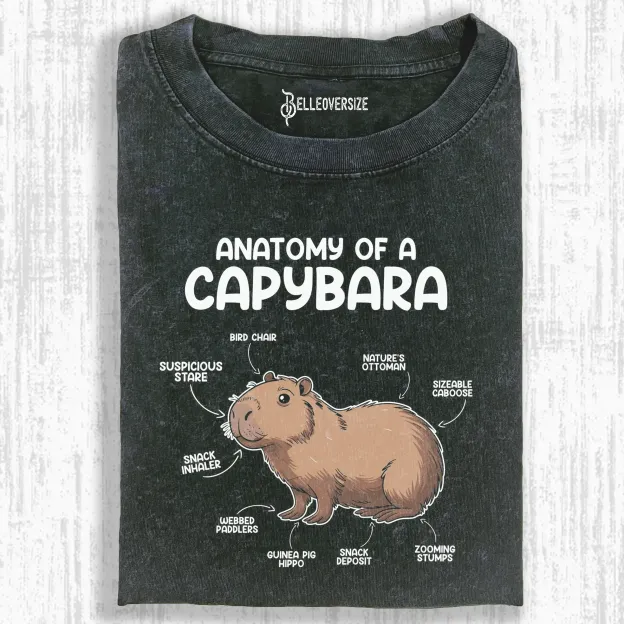 ANATOMY OF A CAPYBARA T-SHIRT