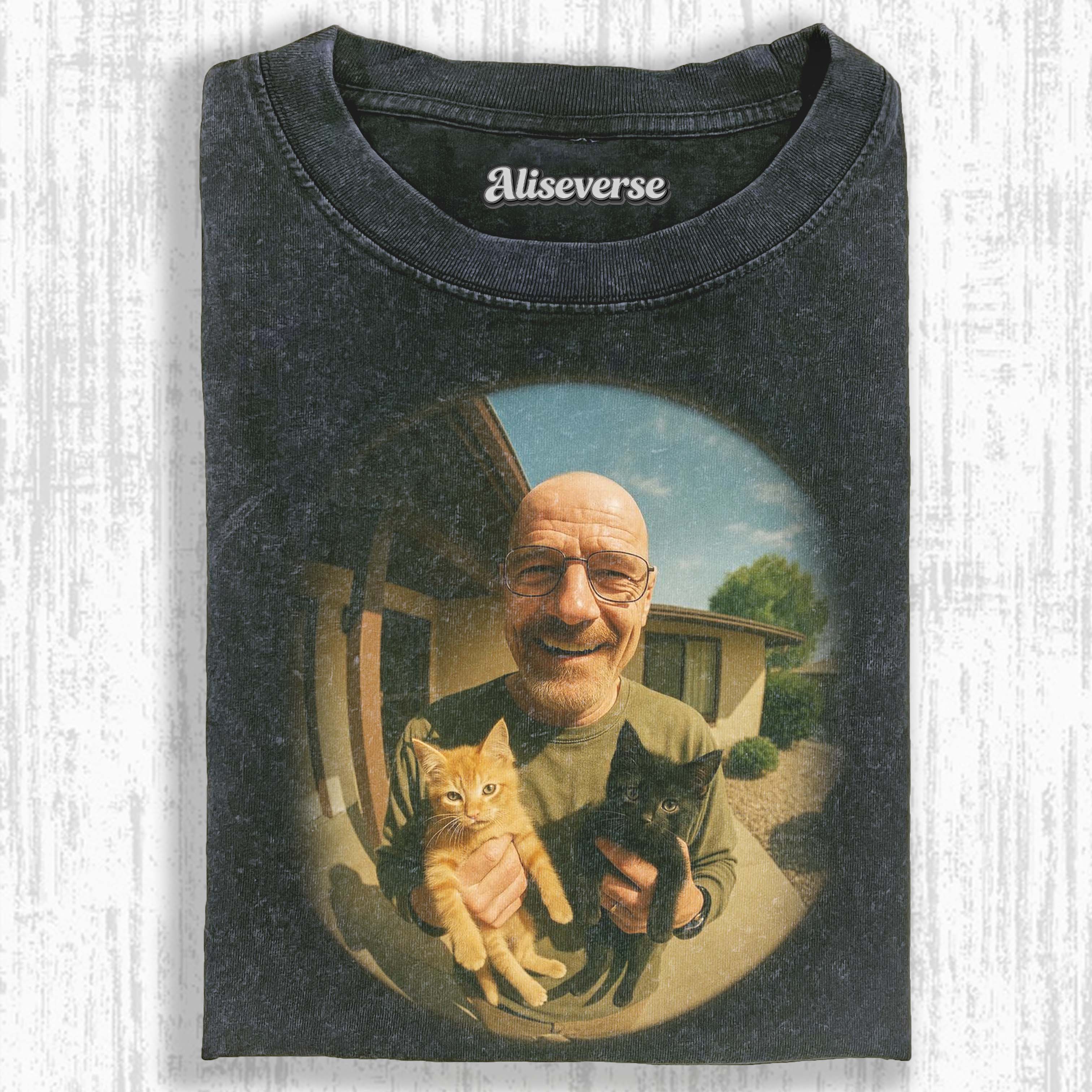 CAT DAD VIBES T-SHIRT