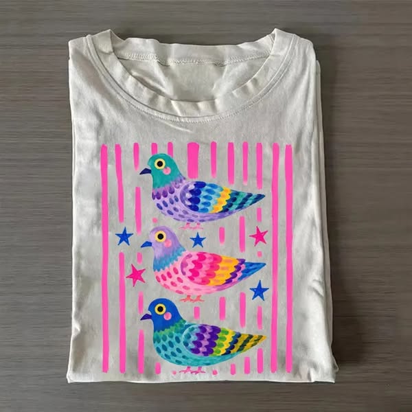Colorful Pigeon T-Shirt