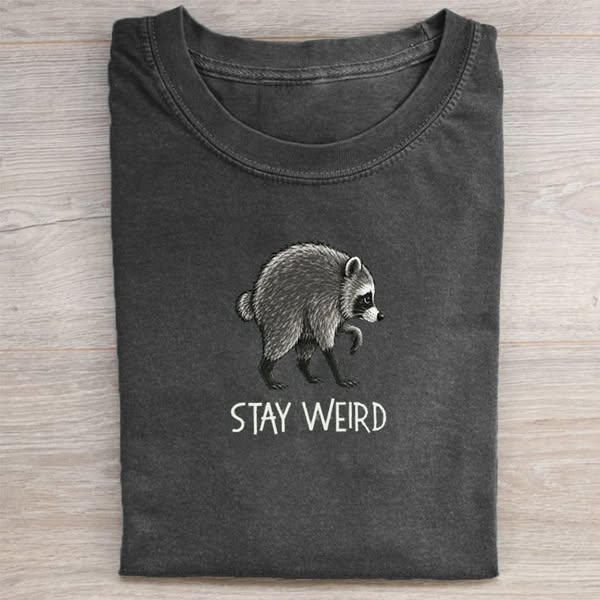 Jimothy Raccoon Embroidered Shirt
