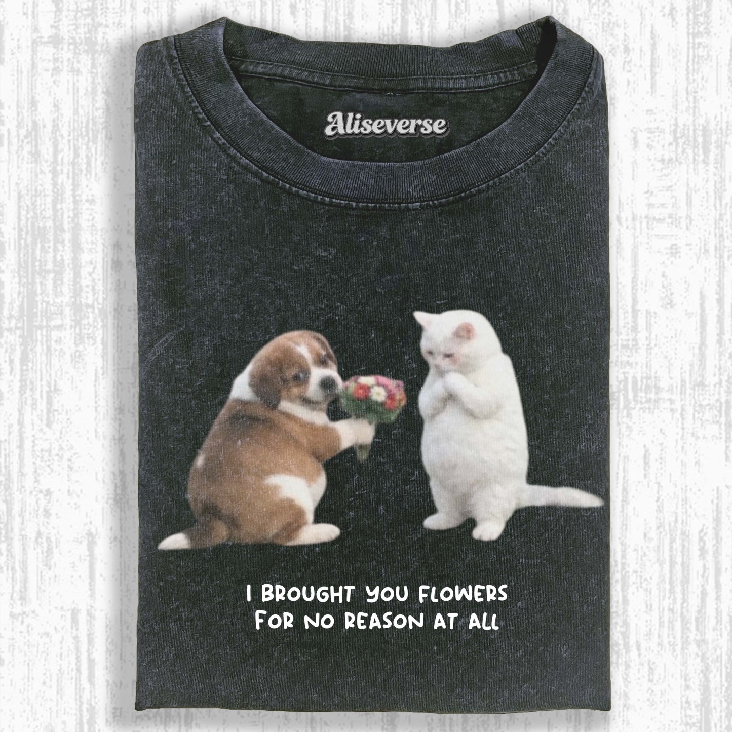 DOG & CAT LOVE T-SHIRT
