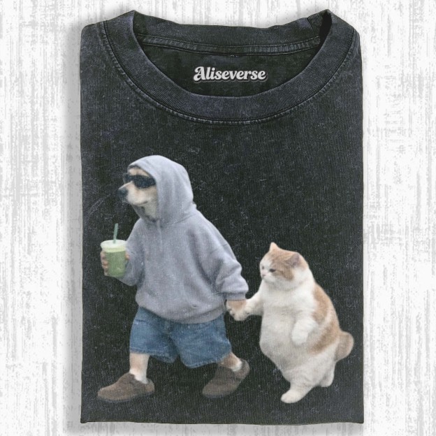 DOG & CAT VIBES T-SHIRT