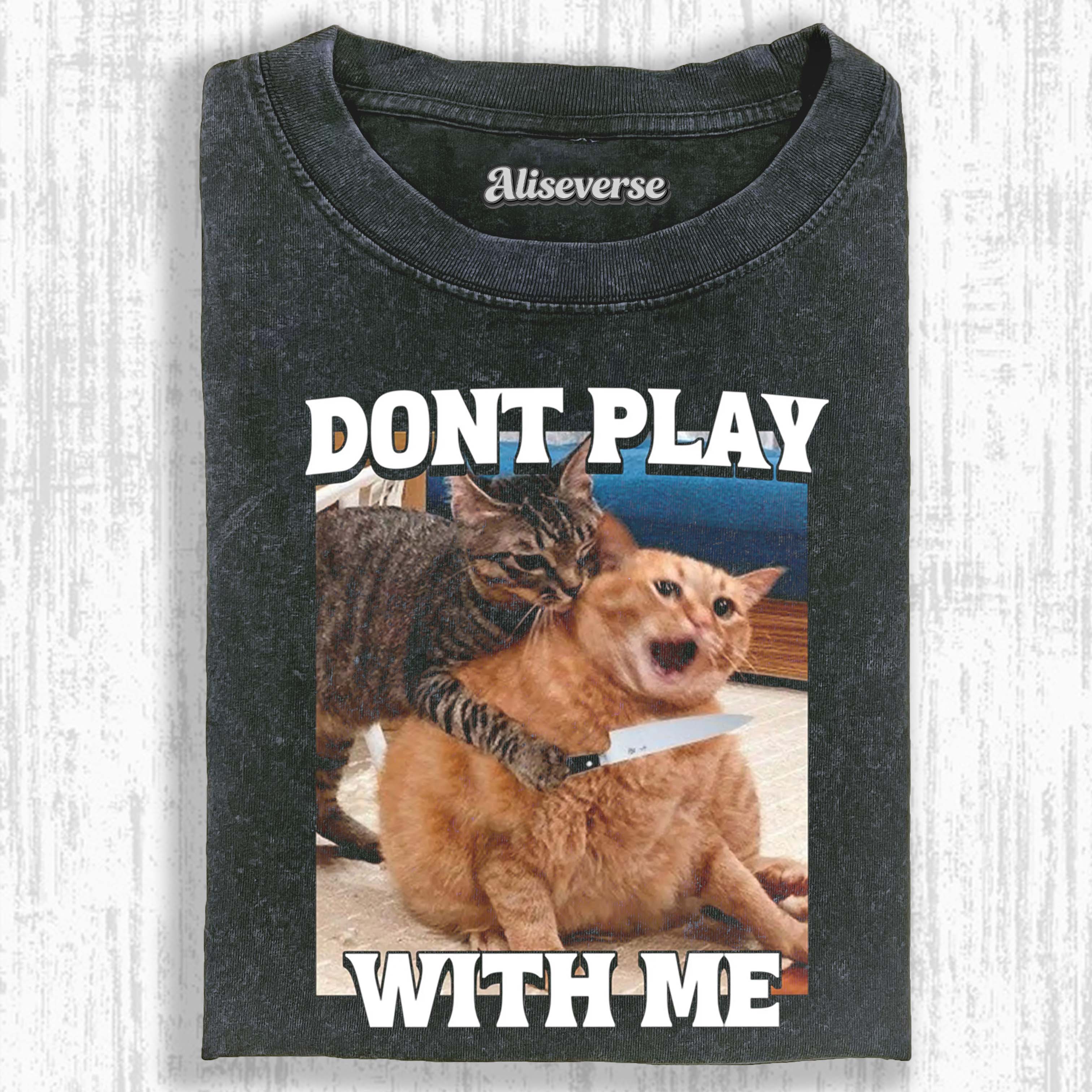FUNNY CAT MEME T-SHIRT