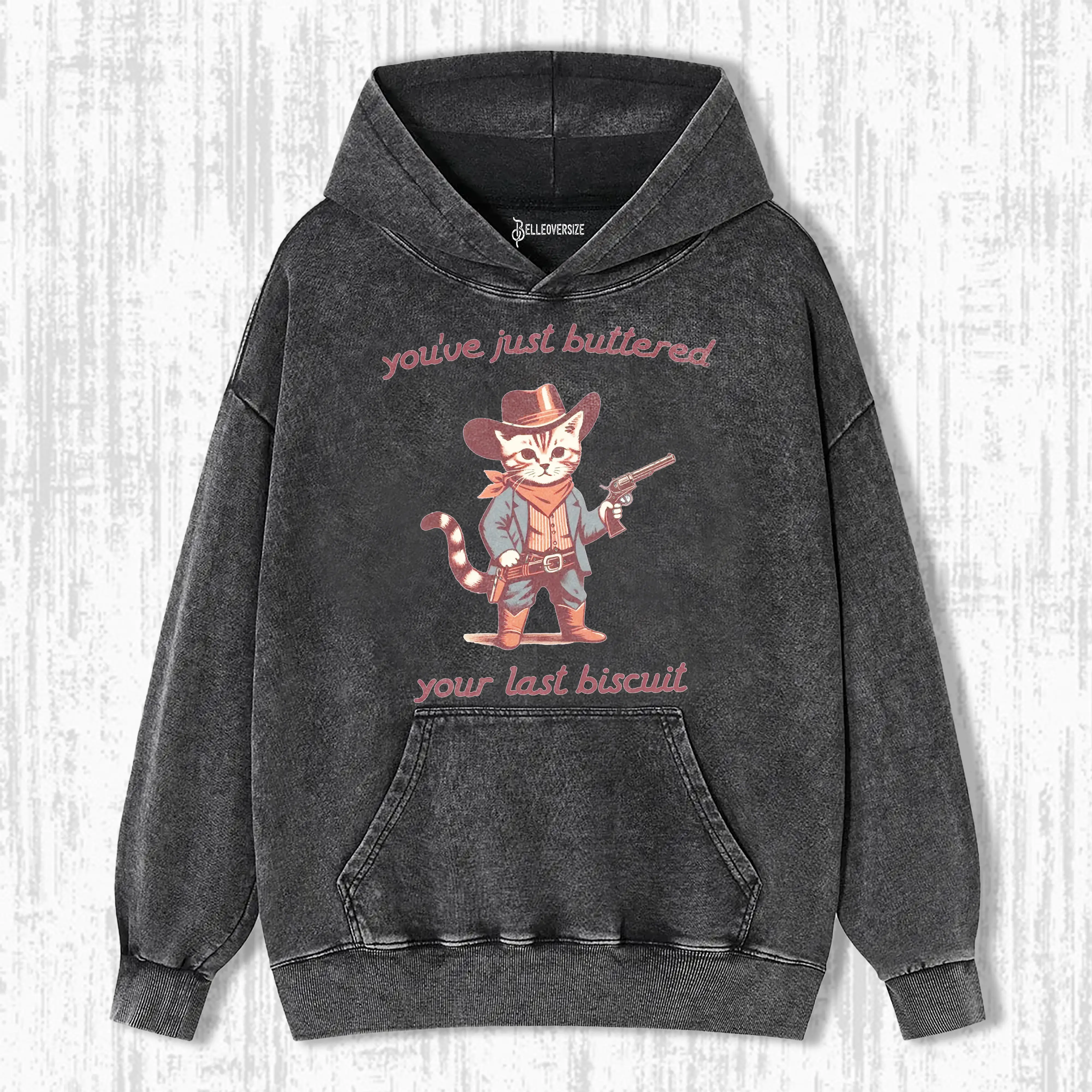 FUNNY COWBOY CAT  HOODIE