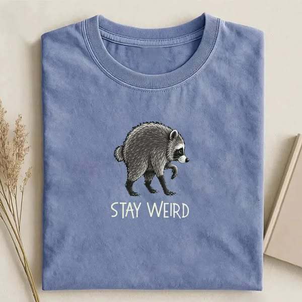 Jimothy Raccoon Embroidered Shirt