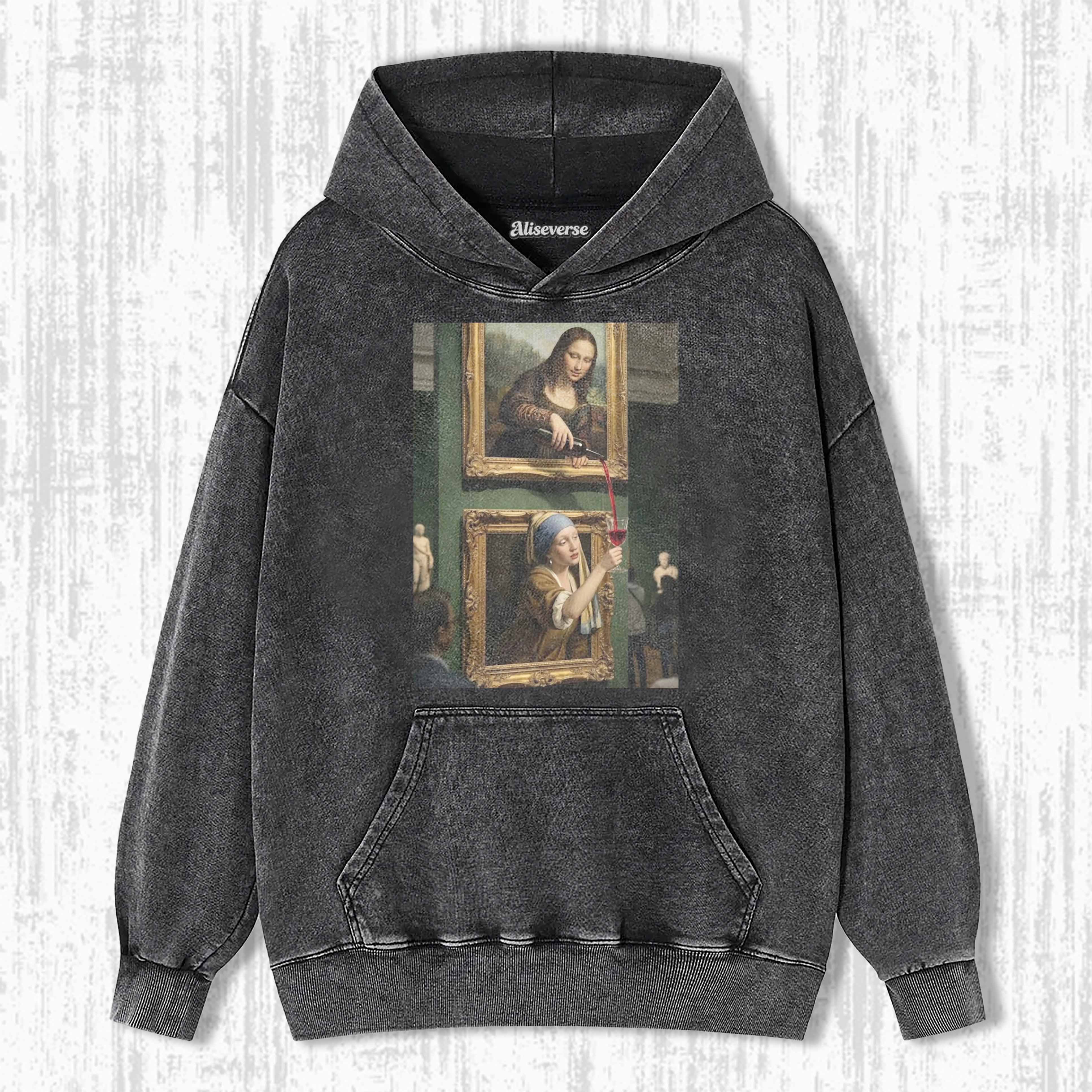 MONA LISA & GIRL WITH A PEARL EARRING HOODIE