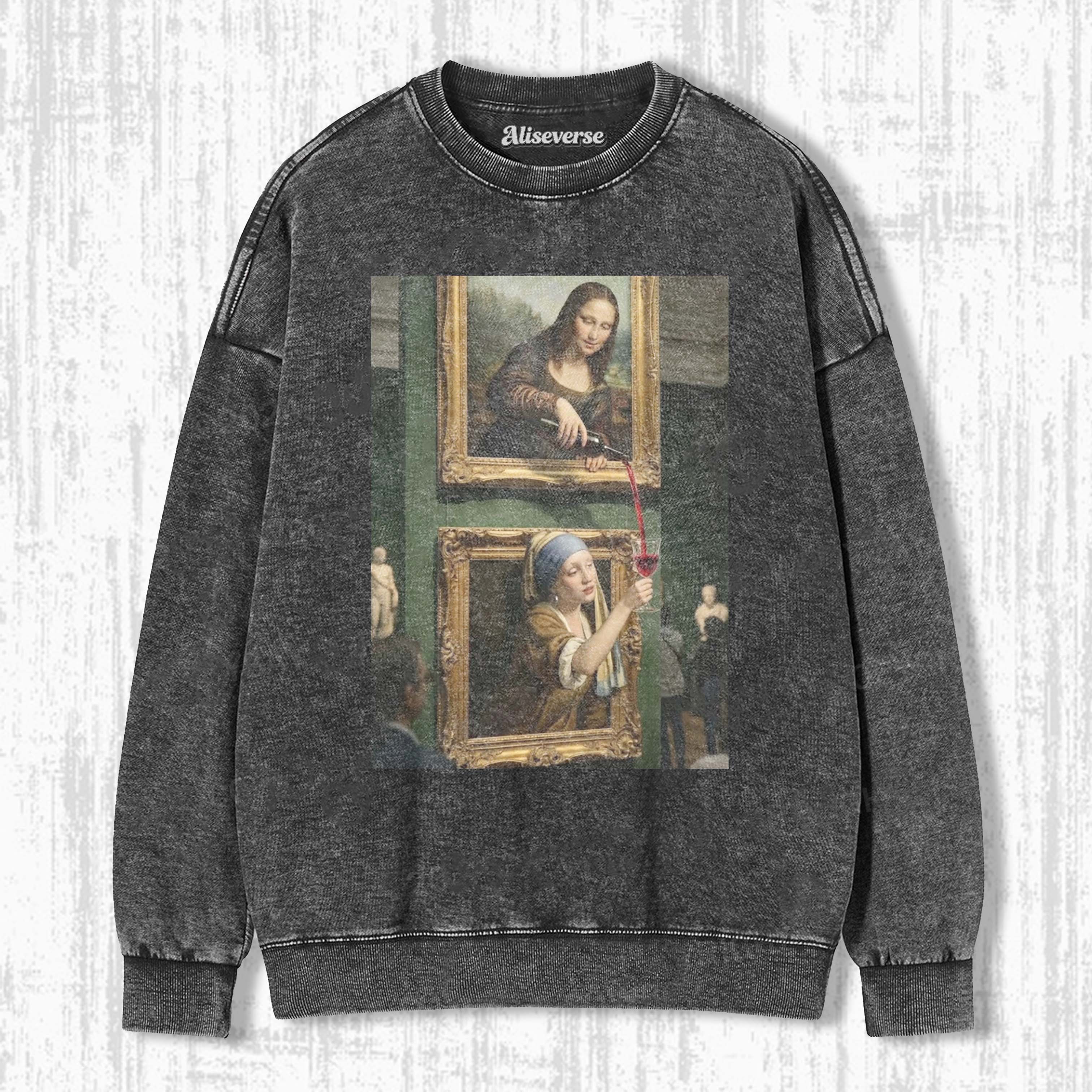 MONA LISA & GIRL WITH A PEARL EARRING SWEATSHIRTS