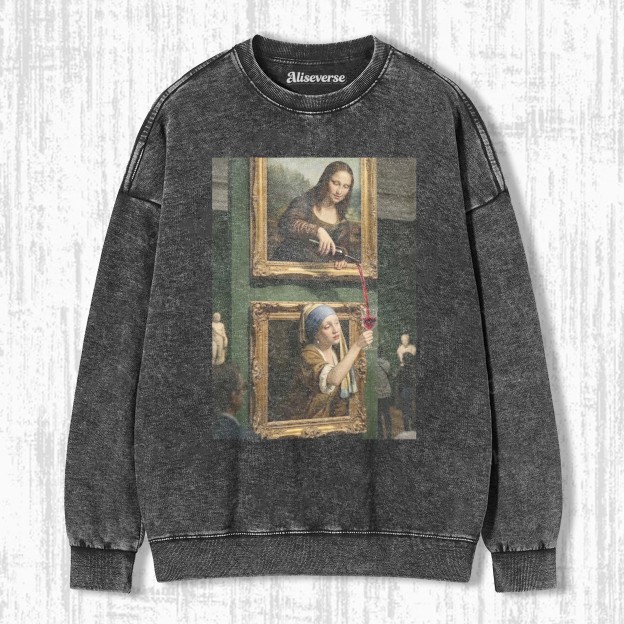 MONA LISA & GIRL WITH A PEARL EARRING SWEATSHIRTS