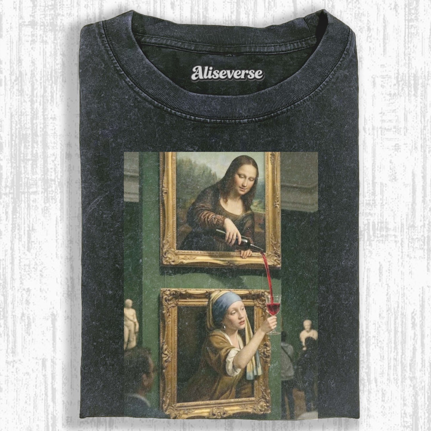 MONA LISA & GIRL WITH A PEARL EARRING T-SHIRT