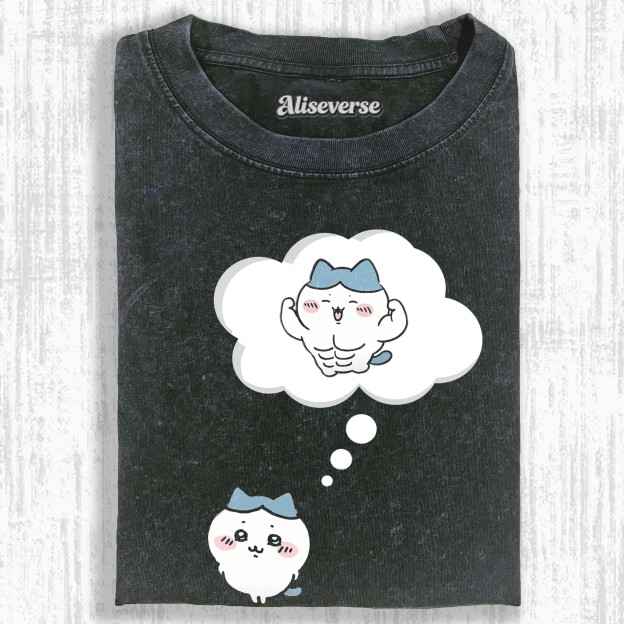 MUSCLE DREAM CAT T-SHIRT 
