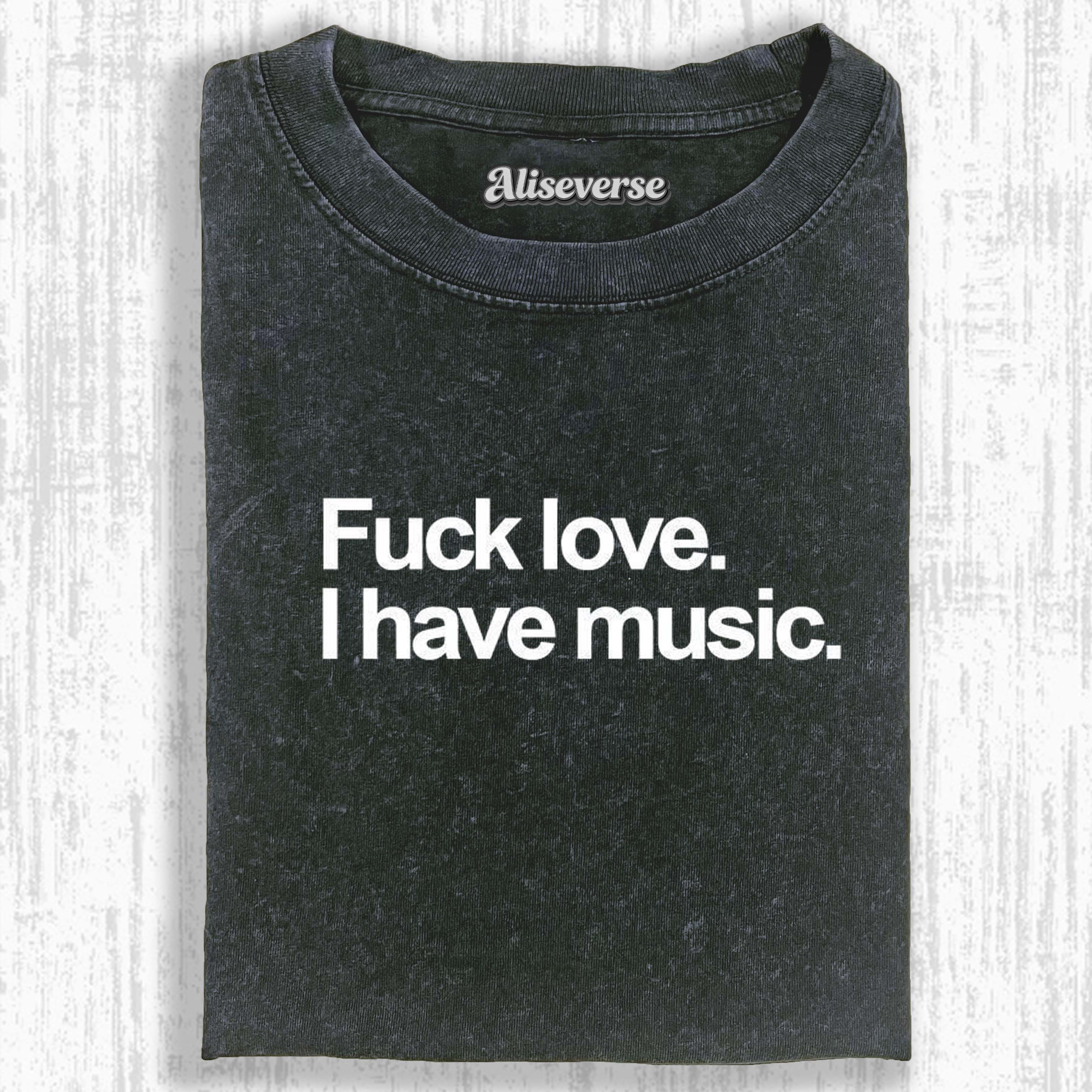 MUSIC OVER EVERYTHING T-SHIRT