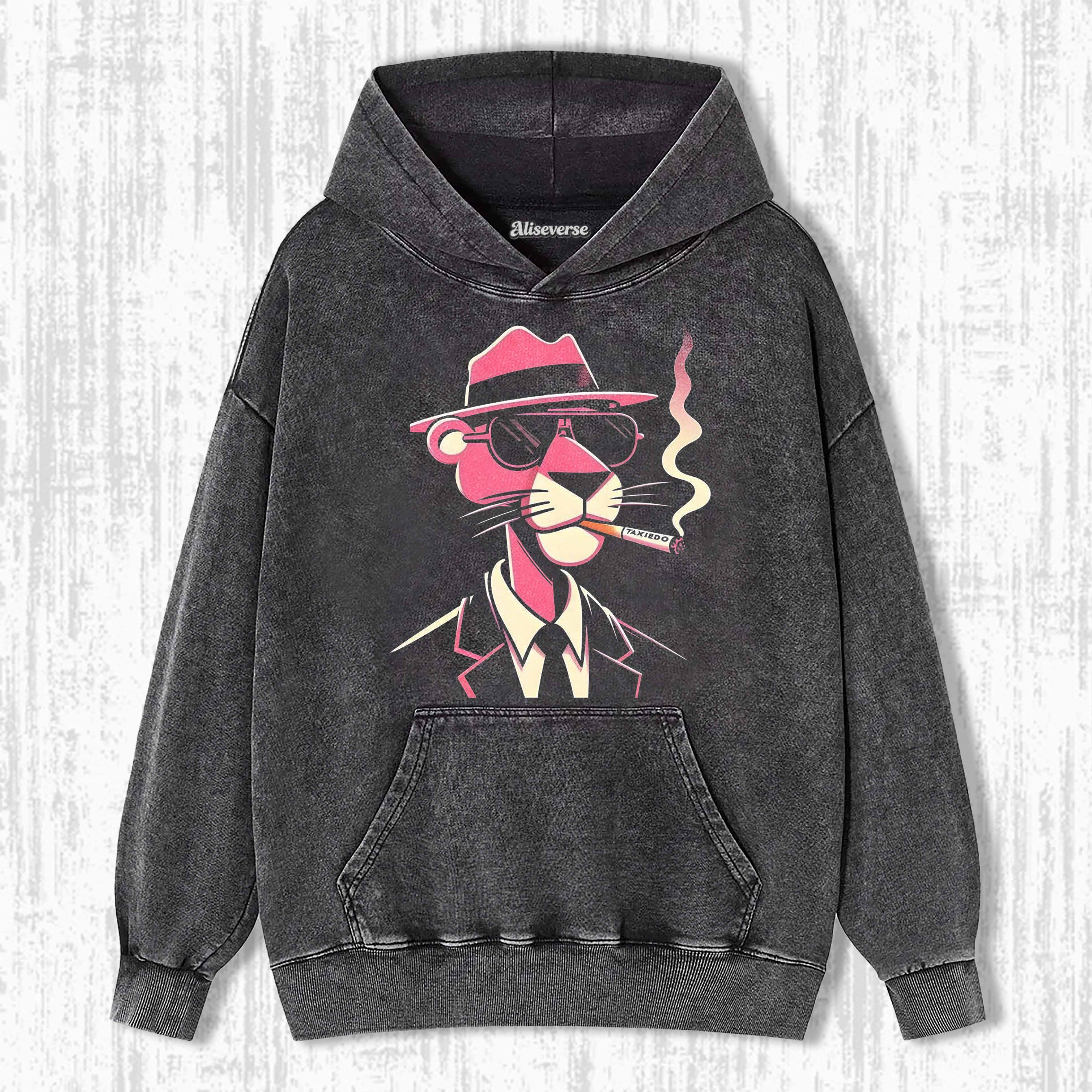NOIR PINK VIBES HOODIE