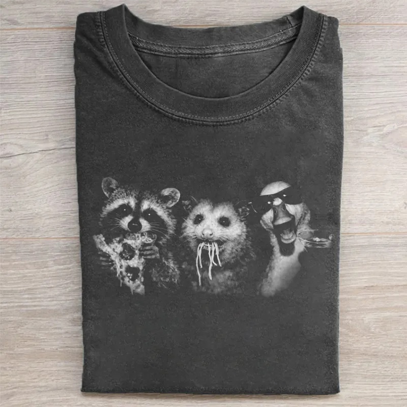 Raccoon Possum Goose T-shirt