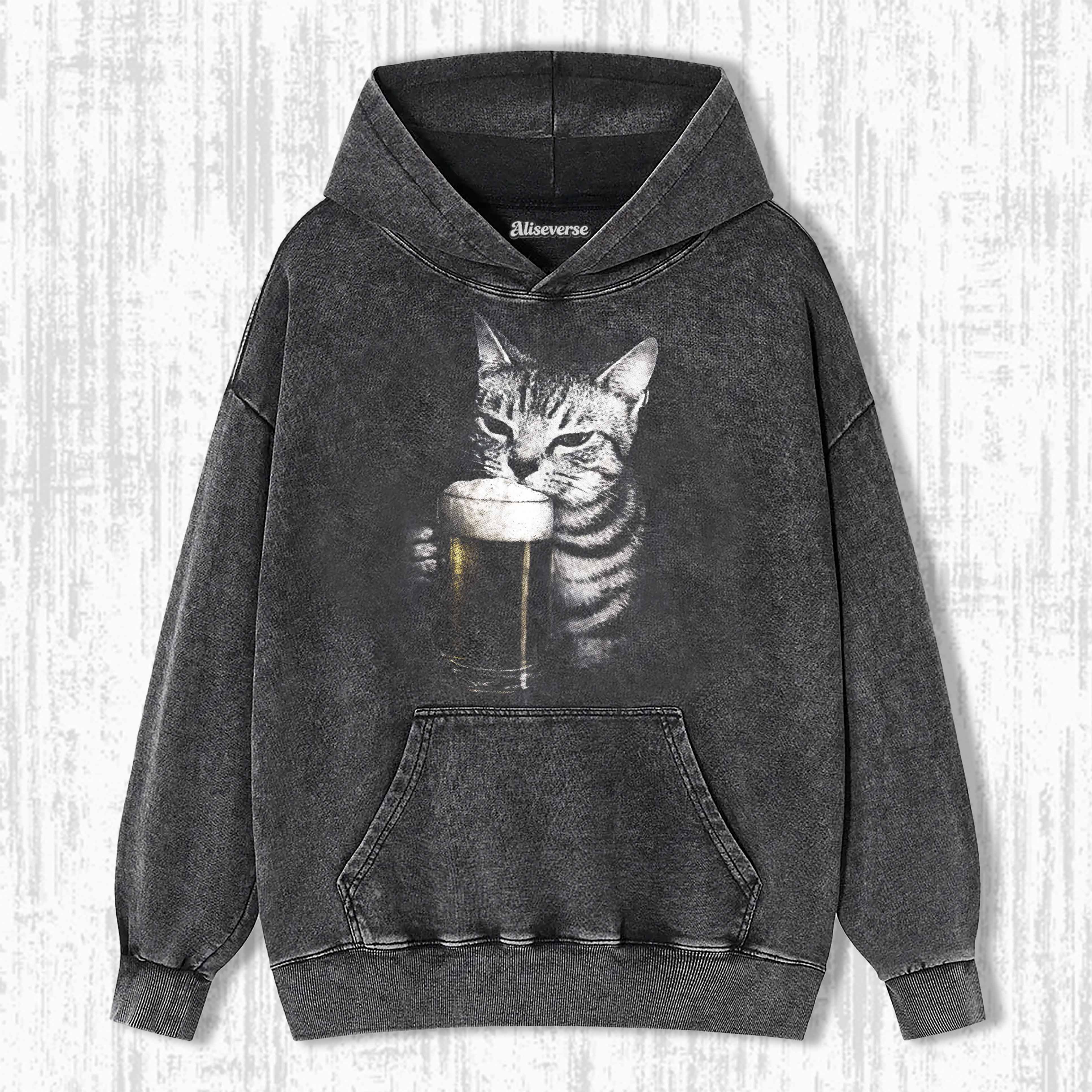 WACKY CAT HOODIE 