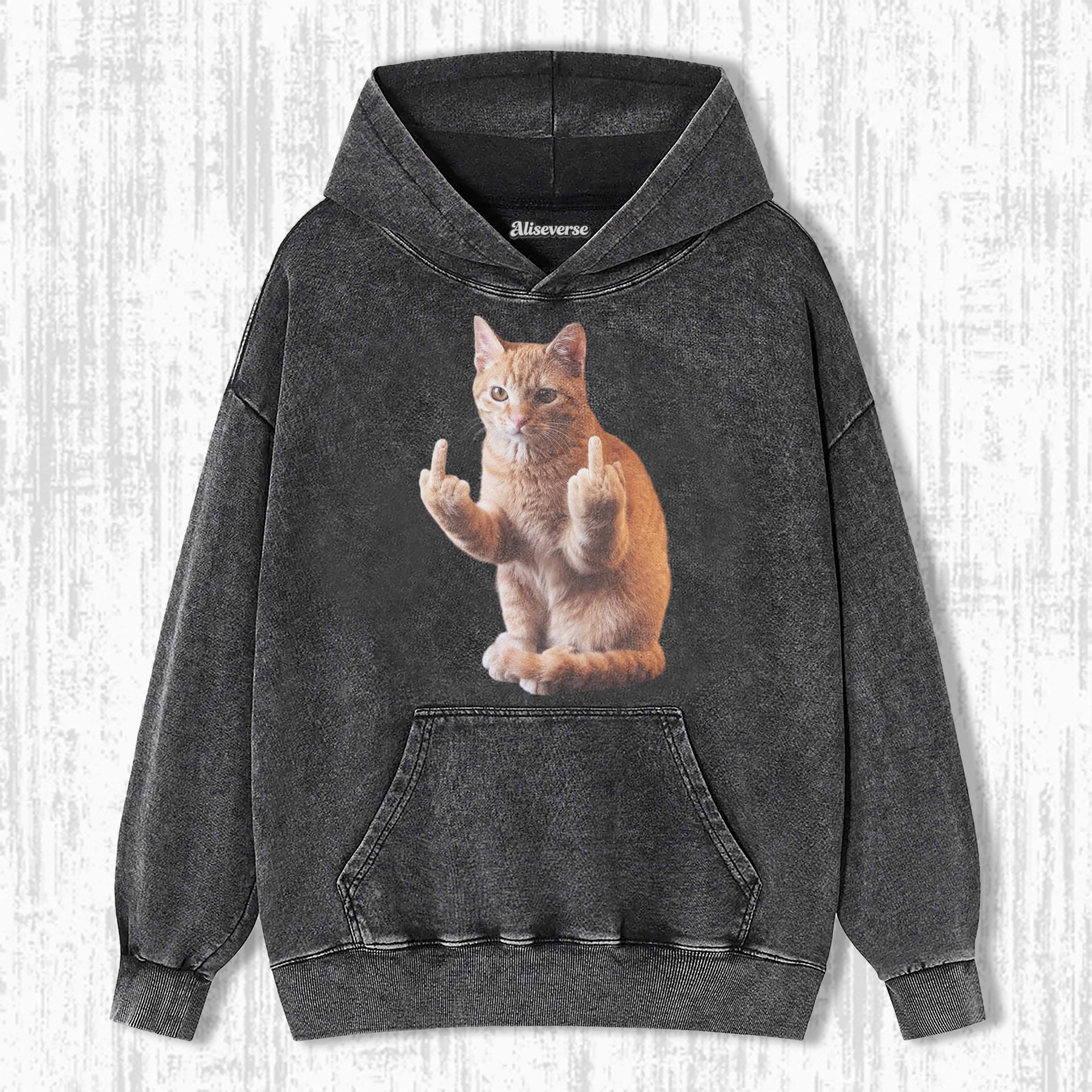 WACKY CAT HOODIE 