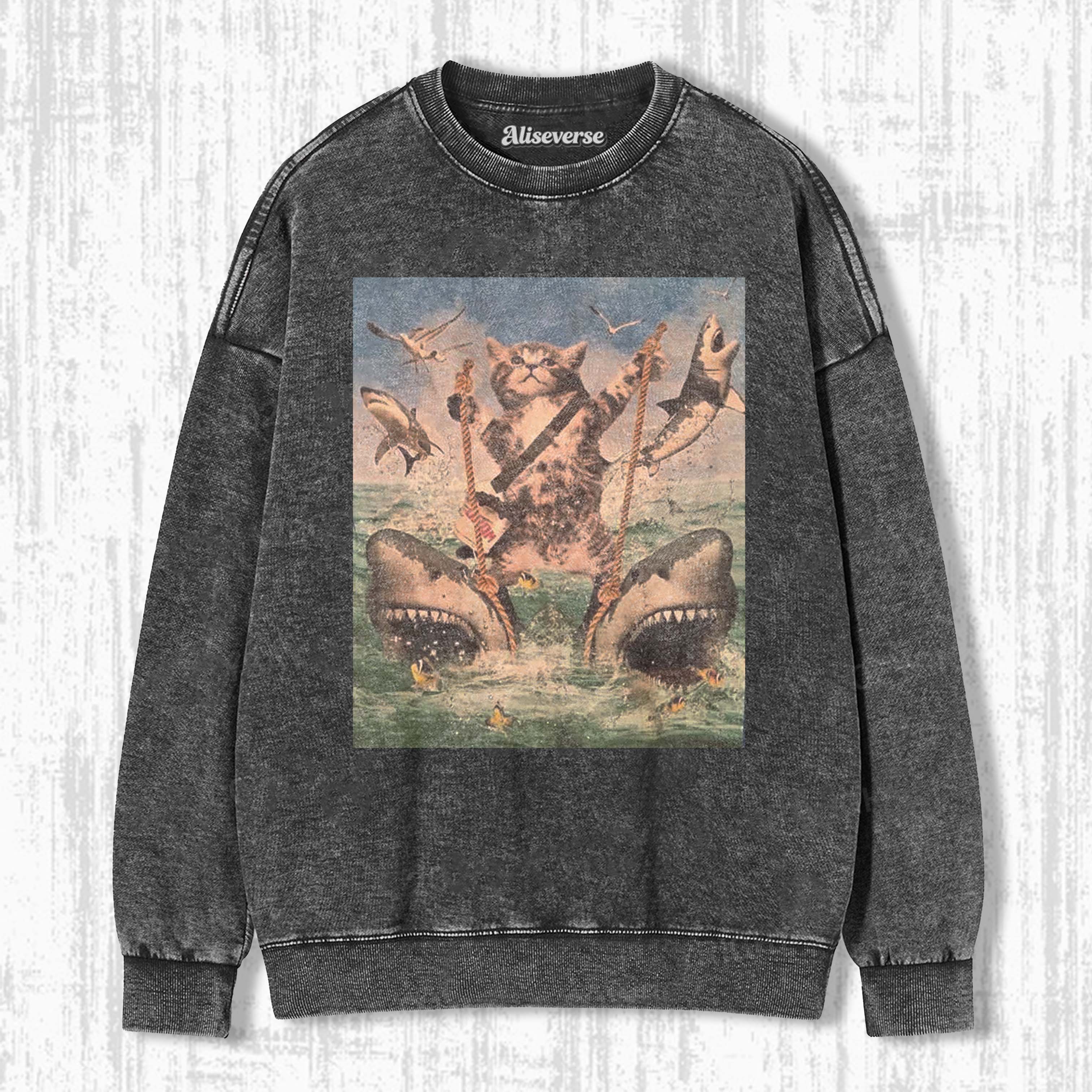 WACKY CAT SWEATSHIRTS