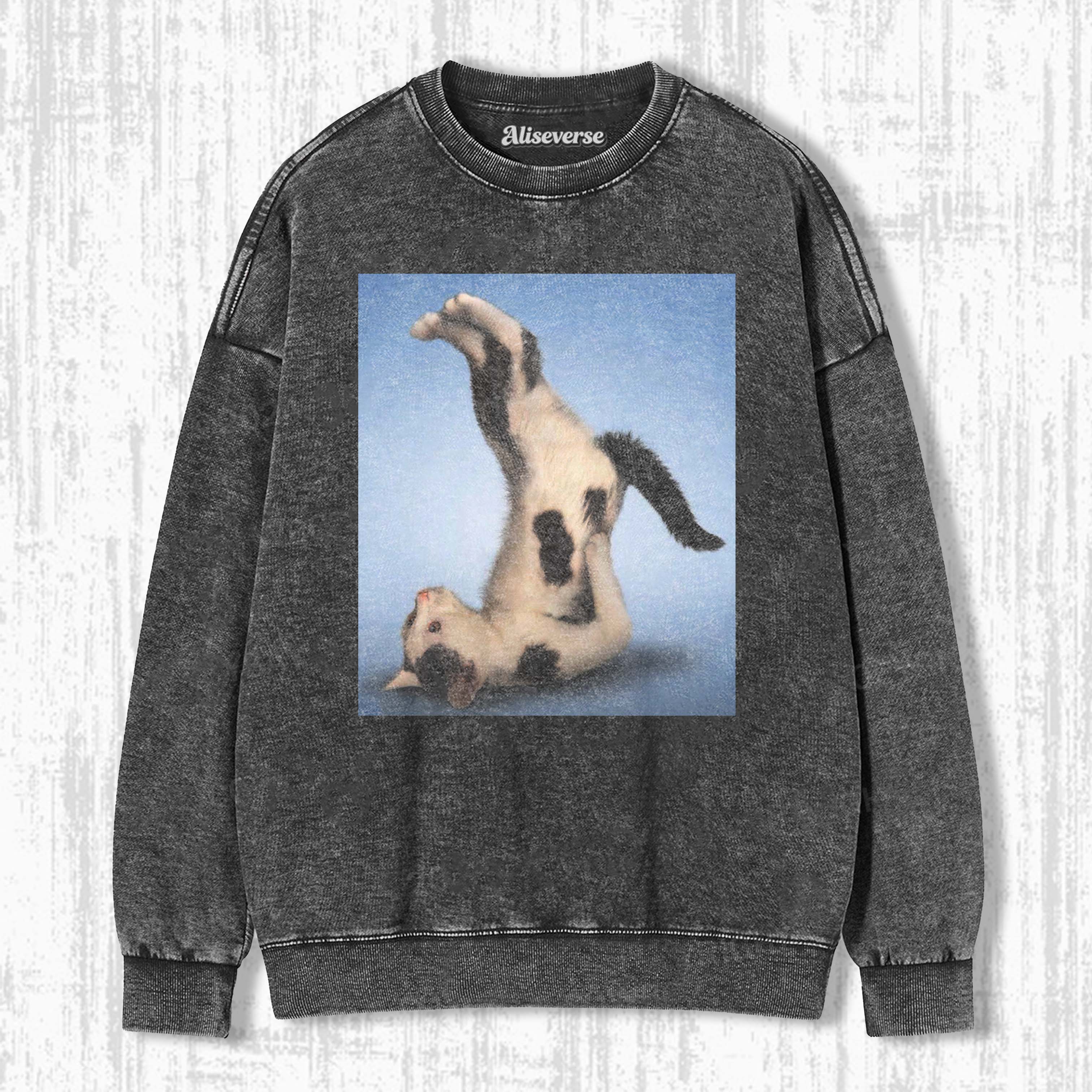 WACKY CAT SWEATSHIRTS