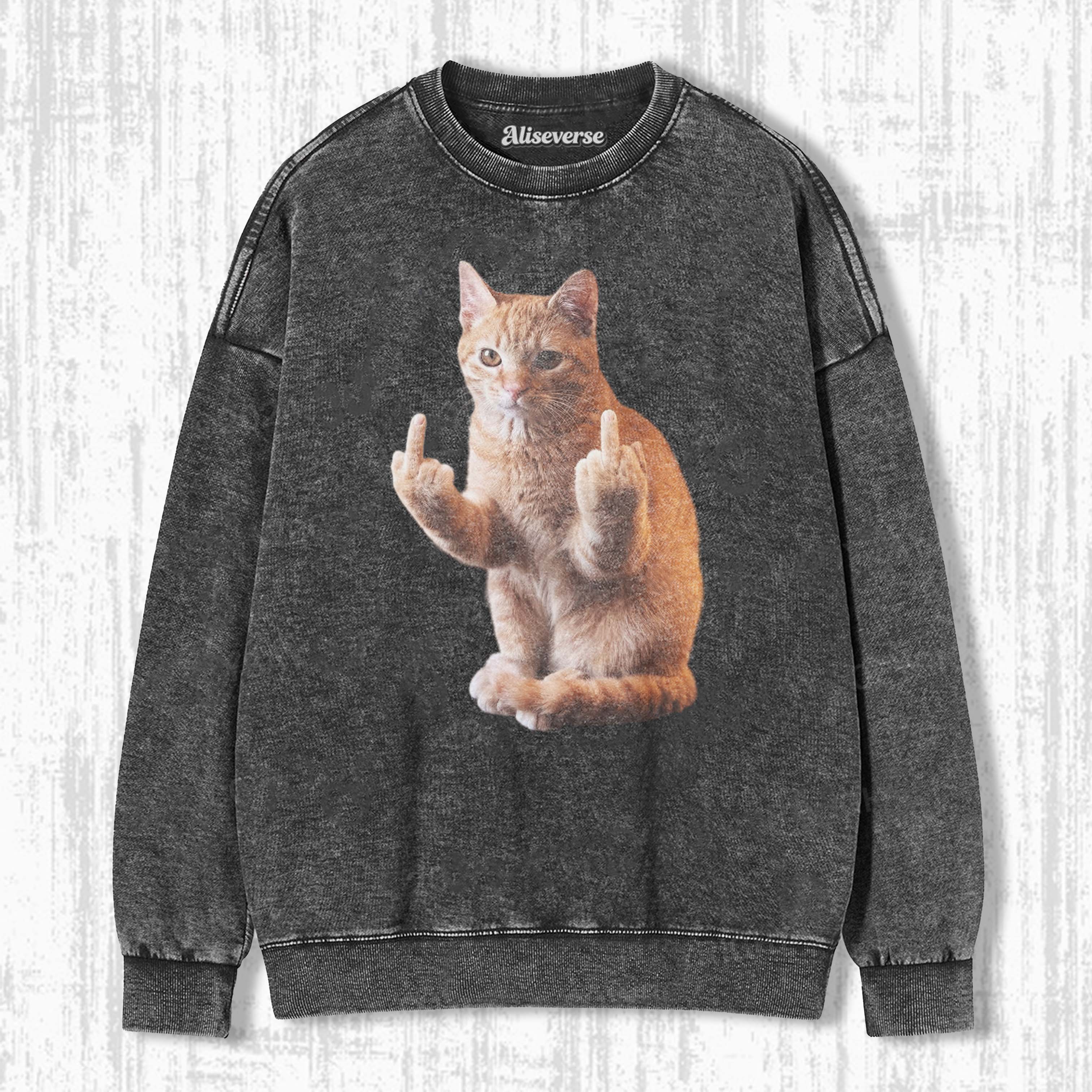 WACKY CAT SWEATSHIRTS