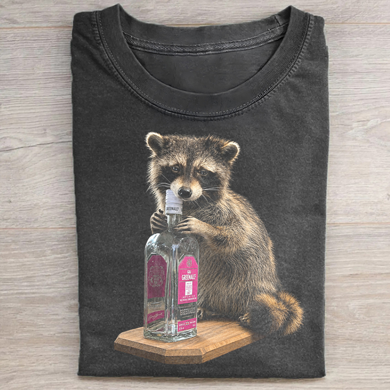 Whiskey Raccoon H-MT-F T-SHIRT