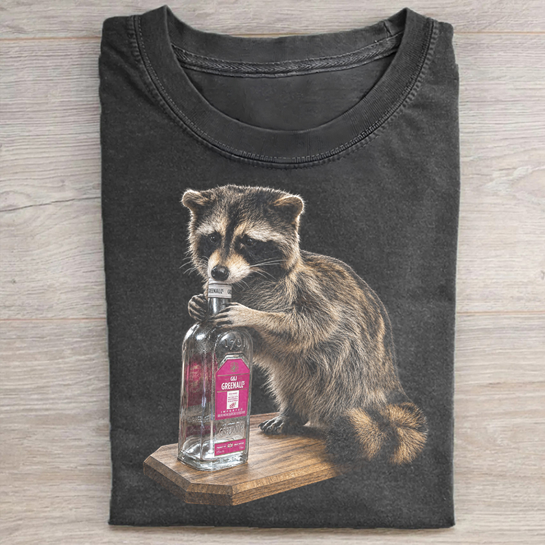 Whiskey Raccoon H-MT-F V2 T-SHIRT