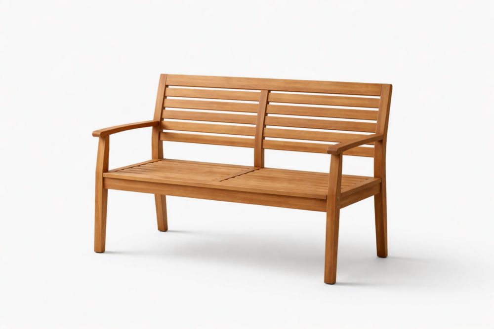 Banc en bois d'acacia 120x60x89 cm